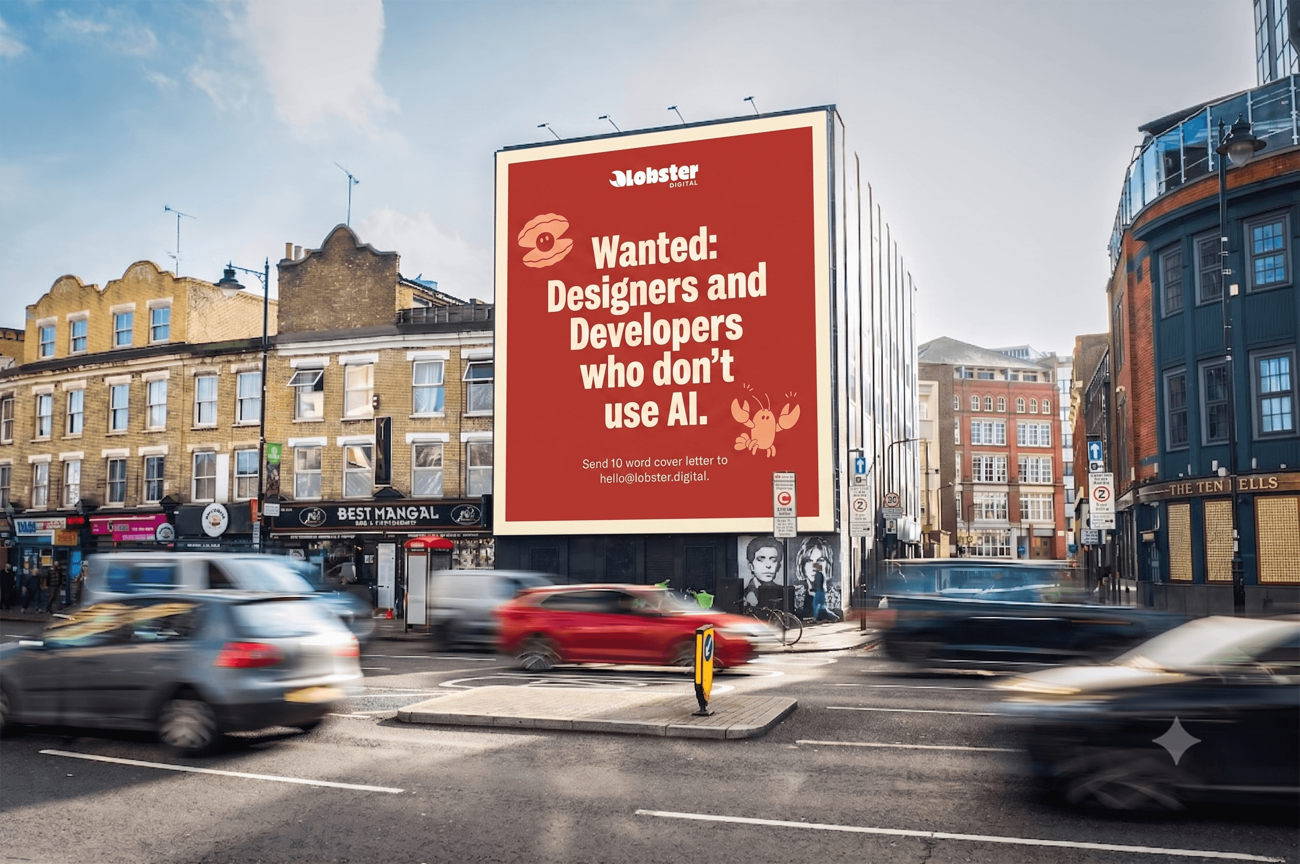 No AI campaign billboard
